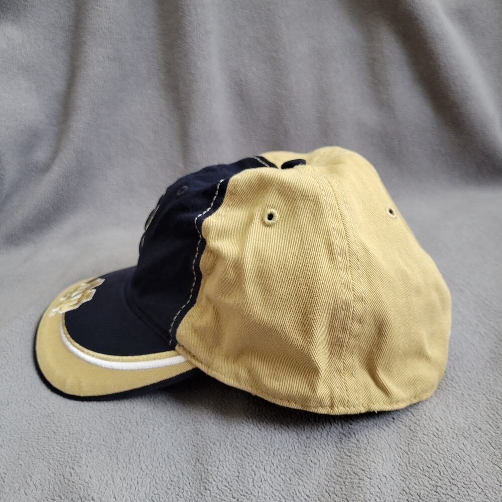 NOTRE DAME Hat Cap Small Medium Stretch Fit Gold Navy Embroidered Irish Logo 47 - Picture 7 of 8